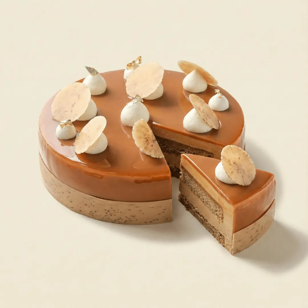 Caramel Cake With Nuts