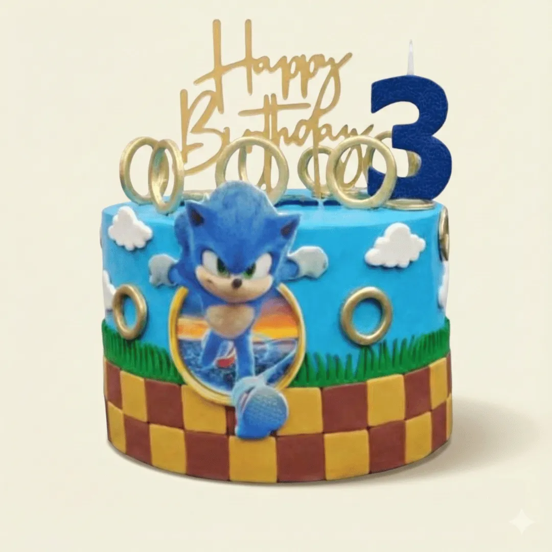 Custom Character Cake Sonic